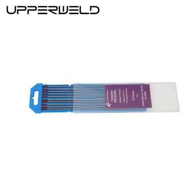 Electrodo de soldadura de tungsteno de tig con toriado rojo superior WT20 para acero al carbono e inoxidable