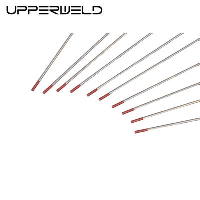 Electrodo de soldadura de tungsteno de tig con toriado rojo superior WT20 para acero al carbono e inoxidable
