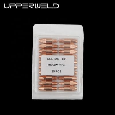 Punto de contacto superior M6 28 1.2MM Accesorios para antorchas de soldadura de cobre