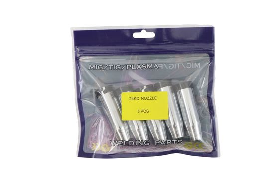 24KD MIG/MAG Lámpara de soldadura Boquilla de soldadura cilíndrica de 1,2 cm de diámetro 5pcs
