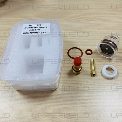 Accesorios TIG Pyre TIG Saldado antorcha Lente de gas 10 Kit de copa Pyrex para Tig WP-17/18/26 antorcha