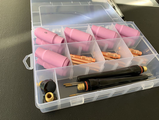 Lente de gas de Stubby recoger 10 54n 53n Kit de copa de vidrio Pyrex para DB SR WP-17/18/26 TIG antorcha de soldadura