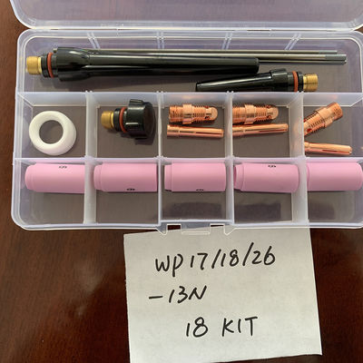 Kit de consumibles de antorchas de soldadura TIG personalizado para PTA DB SR WP 17 18 26 13N 53N 54N