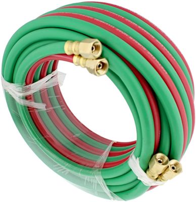 1/4 pulgadas negro doble de soldadura manguera de antorcha para el corte de oxígeno de acetileno versátil y oxígeno