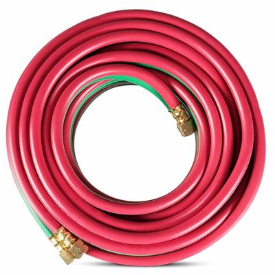 1/4 pulgadas negro doble de soldadura manguera de antorcha para el corte de oxígeno de acetileno versátil y oxígeno