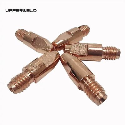 Punto de contacto de la antorcha MIG de metal para el material de soldadura de consumo de M6 UPPERWELD 28mm CRZR