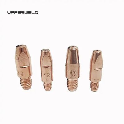 Punto de contacto de la antorcha MIG de metal para el material de soldadura de consumo de M6 UPPERWELD 28mm CRZR