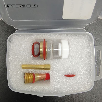 Componentes y accesorios de la antorcha de soldadura Tig clara Kit de boquilla de champán con adaptador de 2,4 mm