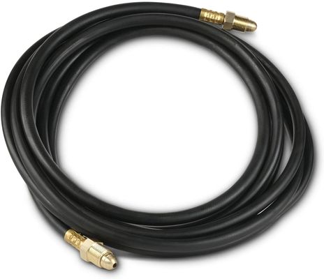 12' manguera reguladora del medidor de caudal de CO2 de argón para soldadura con gas inerte Mig Tig 5/8" UNF-18RH NBR