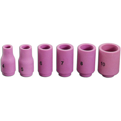 TIG Lámpara de soldadura SR WP920 24 25 Ajuste 13N08 13N09 13N10 13N11 13N12 13N13 Taza de boquilla 10pcs