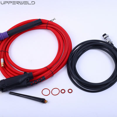 200 mm de longitud manguera roja aire refrigerado TIG antorcha de soldadura con conector de encendido electrónico