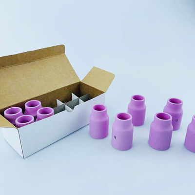 Accesorios de antorcha de soldador TIG para soldadura rosa Lente de gas grande copa de aluminio boquilla