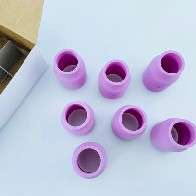 Accesorios de antorcha de soldador TIG para soldadura rosa Lente de gas grande copa de aluminio boquilla