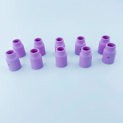 Accesorios de antorcha de soldador TIG para soldadura rosa Lente de gas grande copa de aluminio boquilla