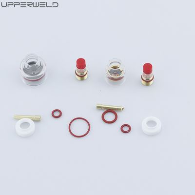 Accesorios de antorcha de soldador TIG para soldadura rosa Lente de gas grande copa de aluminio boquilla