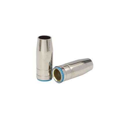 Esparcimiento 57 mm longitud superior 25AK boquilla de gas Binzel Mig soldadura antorcha Mig soldadura consumible