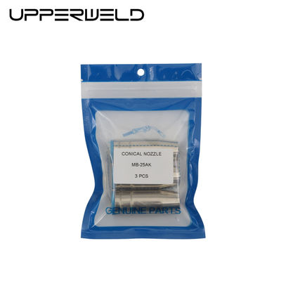 Esparcimiento 57 mm longitud superior 25AK boquilla de gas Binzel Mig soldadura antorcha Mig soldadura consumible
