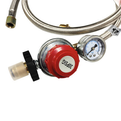 manguera reguladora del tanque de propano de larga duración para antorcha de soldadura de plata con manómetro