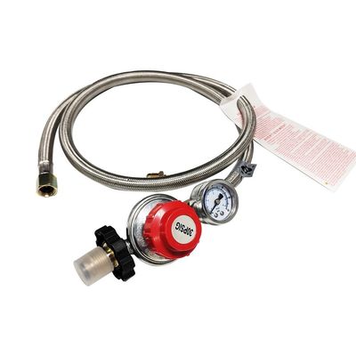 manguera reguladora del tanque de propano de larga duración para antorcha de soldadura de plata con manómetro