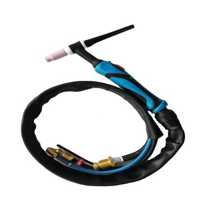 WT-17 10-25EU Gas Argón Tig antorcha Arma de soldadura refrigerada por aire para soldadura de metales Negro Rojo