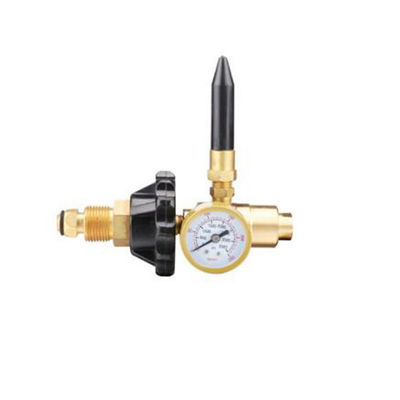 Regulador de gases de CO2 Medidor de caudal de cobre completo para válvulas amarillas de latón de soldadura de mig incluidas