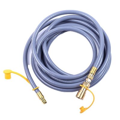 10/12/24 manguera de gas natural de pies con accesorios de conexión rápida y manguera de soldadura en plata