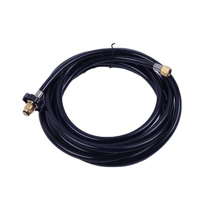 Adaptador de propano de GLP industrial de 12 pies con conexión rápida y manguera de gas de goma de 1/4 de pulgada