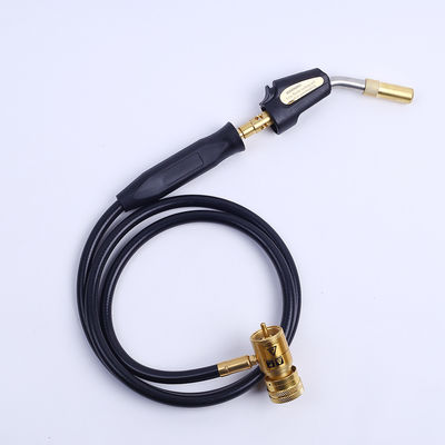 MAPP Lámpara de soldadura manual de gas propano a alta temperatura de llama con manguera y válvula