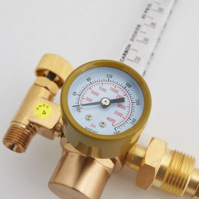 Medidor de flujo de regulador de argón de doble salida para el control de aire de CO2