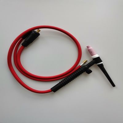 WP-26V-R 35-70 EU Plug TIG Kit de antorchas Arma de soldadura refrigerada por aire con válvula de gas 200A Negro Rojo