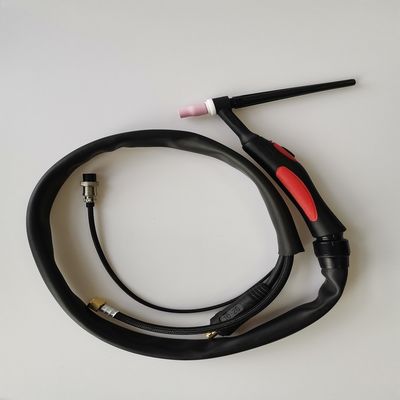 WP-26V-R 35-70 EU Plug TIG Kit de antorchas Arma de soldadura refrigerada por aire con válvula de gas 200A Negro Rojo