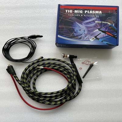Cuadro de soldadura de la cabeza de la antorcha flexible 10-25EU con conector de 5 polos de cable 4M 150A