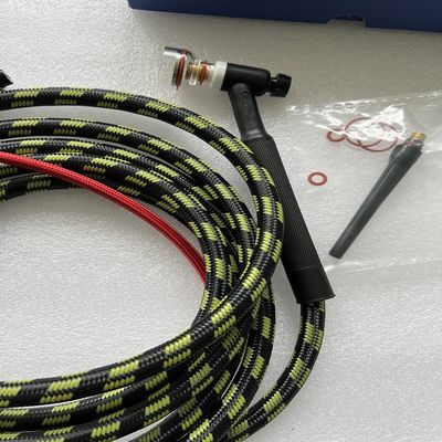 Cuadro de soldadura de la cabeza de la antorcha flexible 10-25EU con conector de 5 polos de cable 4M 150A