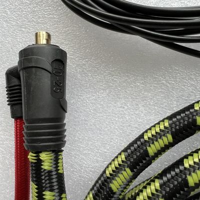 Cuadro de soldadura de la cabeza de la antorcha flexible 10-25EU con conector de 5 polos de cable 4M 150A