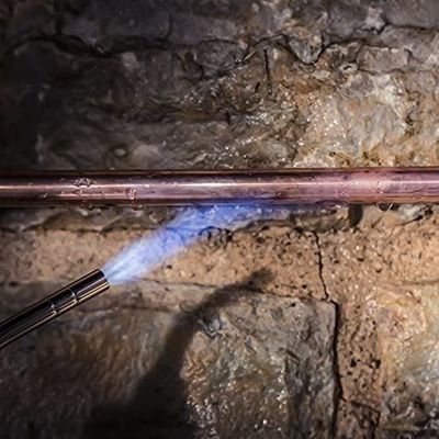 Torch de soldadura de gas propano con encendido de disparo con quemador de cuello corto y encendido fácil por empuje