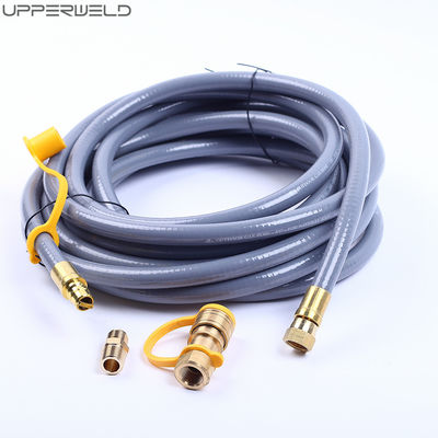 5/8&quot;/1/8&quot;/1/4&quot; Conectar tamaño 10/12/24 pies manguera de gas natural para calefacción de chimenea de parrilla