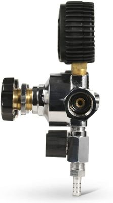 Tamaño de hilo W21.8 G5/8 Regulador de cerveza de proyección de CO2 de doble calibre para barril de cerveza y tanque de CO2