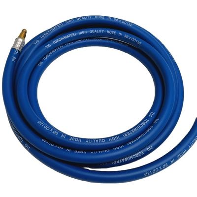 Tig Saldado manguera de refrigeración por agua del cable de potencia superior Tig antorcha con manguera azul en 9 * 0D13