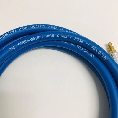 Tig Saldado manguera de refrigeración por agua del cable de potencia superior Tig antorcha con manguera azul en 9 * 0D13
