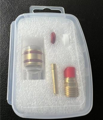 53GQ Adaptador de lentes de gas Cuña Collet TIG Kit de consumibles de soldadura para una mejor cobertura de gas