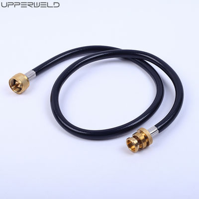 15 pies de manguera Negro GLP superior de propano de latón Adaptador de manguera Kit para autocaravanas Tanque RV Camping