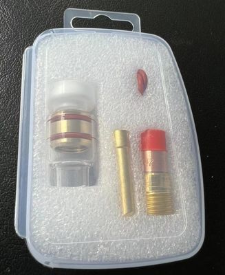 Accesorios TIG Kit de boquilla transparente 53GQ Adaptador de lentes de gas Collet de cuña para soldadura transparente