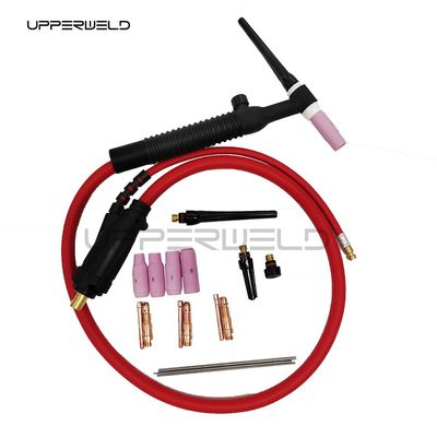 Partes de antorchas de soldadura WP26 TIG refrigeradas por aire para cables de 4 m de longitud y cabeza flexible