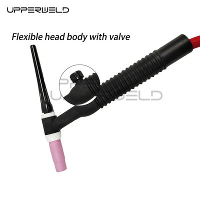 Partes de antorchas de soldadura WP26 TIG refrigeradas por aire para cables de 4 m de longitud y cabeza flexible