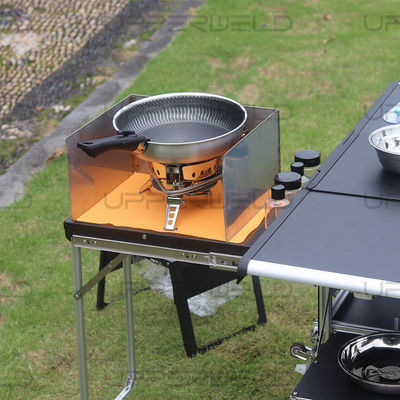Mesa de acampada de aluminio multifuncional para cocinar fácilmente y cocinar en actividades al aire libre