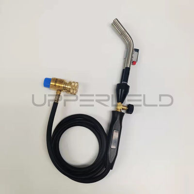 Apoyo personalizado Push Button Ignition Mapp Gas Propano Brazing Torch con dos quemadores OEM