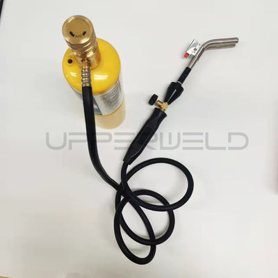 Apoyo personalizado Push Button Ignition Mapp Gas Propano Brazing Torch con dos quemadores OEM