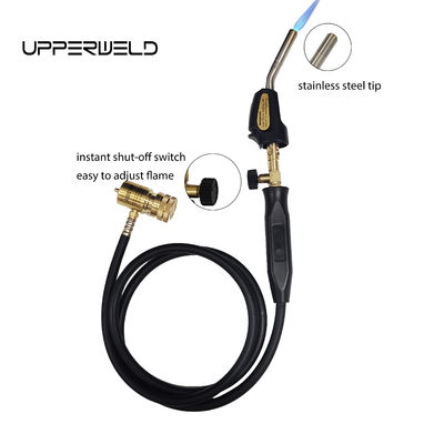 OEM Control de llama ajustable Mapp antorcha de propano con gatillo de auto-ignición y manguera de 1,5 m