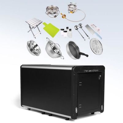 Mesa de acero inoxidable plegable de aluminio para cocina portátil en automóvil o casa