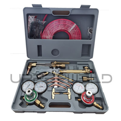 Kit de corte de soldadura Regulador de gas de oxígeno acetileno con manguera doble y boquilla de corte